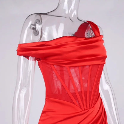 Robe Asymétrique Rouge