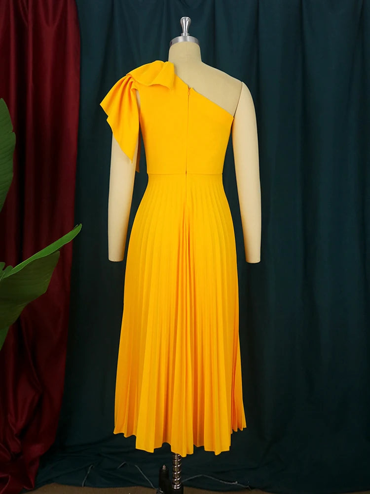 Robe Asymétrique Jaune chez Robe Asymétrique