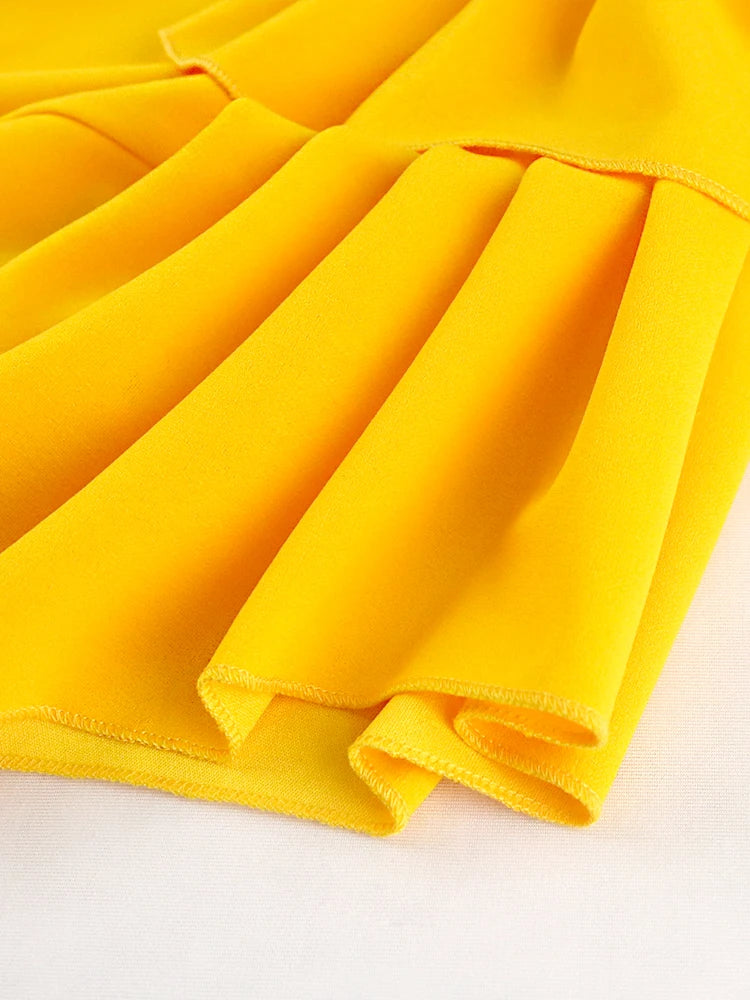 Robe Asymétrique Jaune chez Robe Asymétrique