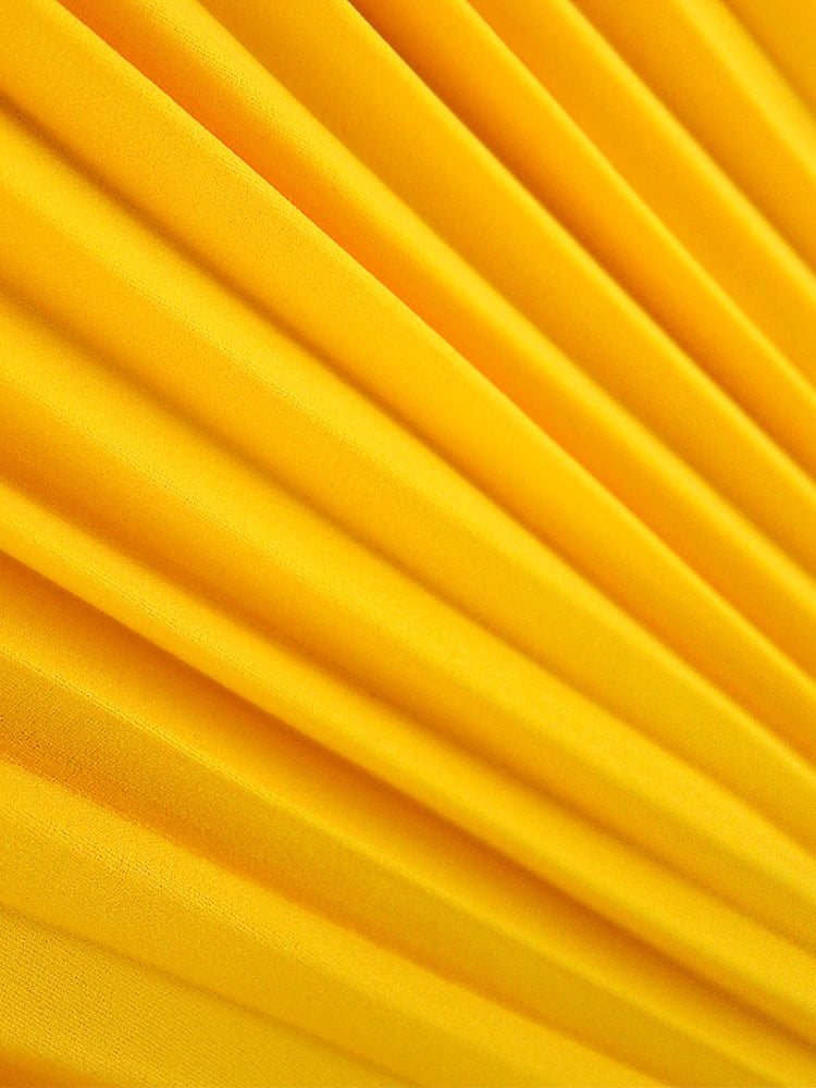 Robe Asymétrique Jaune chez Robe Asymétrique
