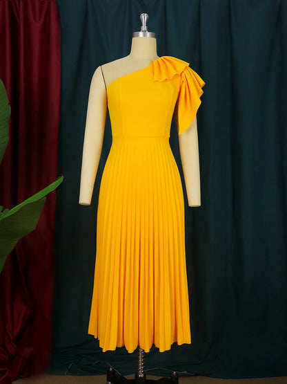 Robe Asymétrique Jaune