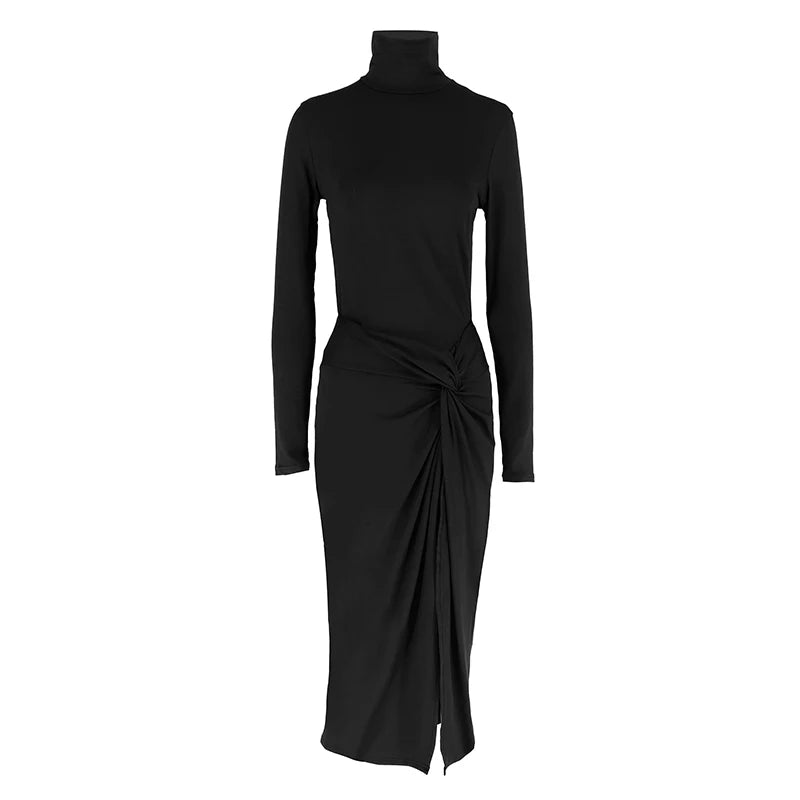 Robe Noire Asymétrique