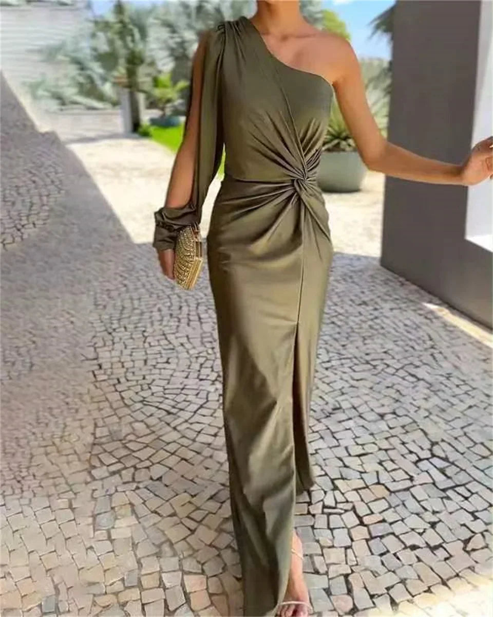 Robe Asymétrique Verte