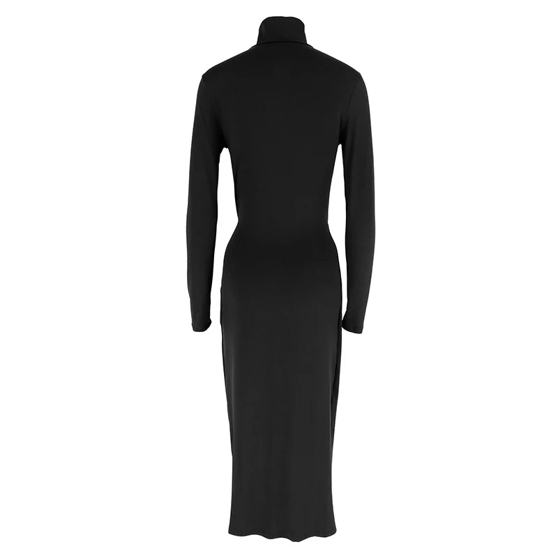 Robe Noire Asymétrique