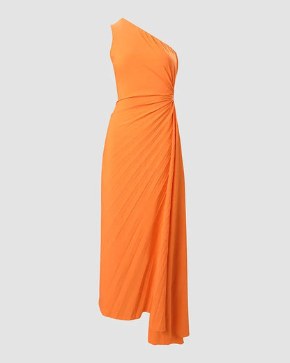 Robe Asymétrique Plissée